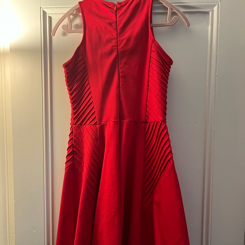 Parker Size Small Red Ribbed Dress - Picture 2 of 3